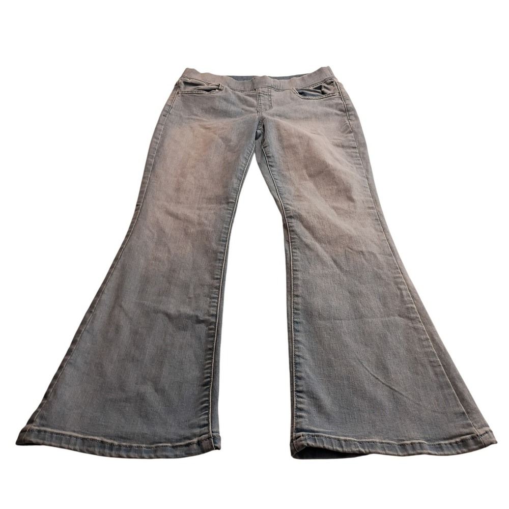 Cat & Jack Girls Flare Jeans Light Wash Pull On Denim Size 12 Pants Denim